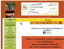 Tablet Screenshot of cercle-laique-jean-chaubet.com
